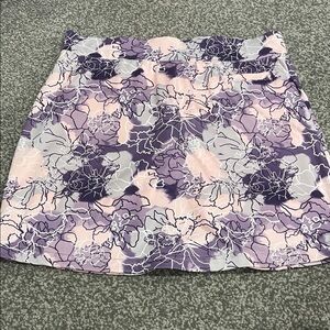 Floral Purple and Pink Women's Tennis/Golf Skirt
